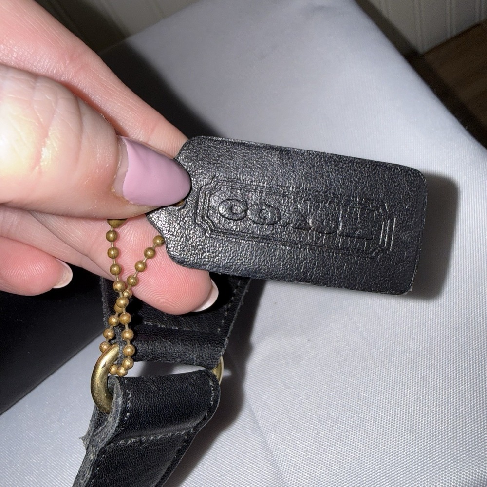 Vintage Coach Canteen Waist Fanny Pack Sling Black Leather Bag Purse 1997 - Picture 8 of 15